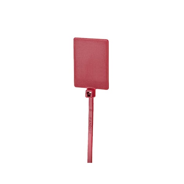Cable Tie, 5-1/2 in L, 7/8 in Max Bundle Dia., Red, Nylon 6/6, 18 lb Strength, 1000 PK